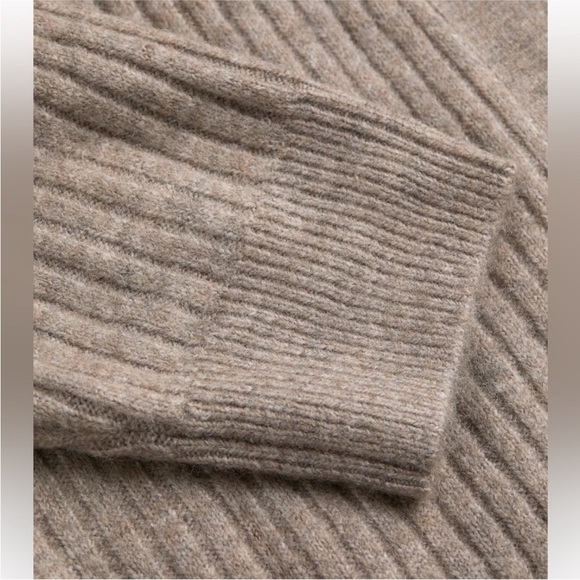 H&M Cozy Ribbed Knit Cardigan - Brown - Picture 2 of 6